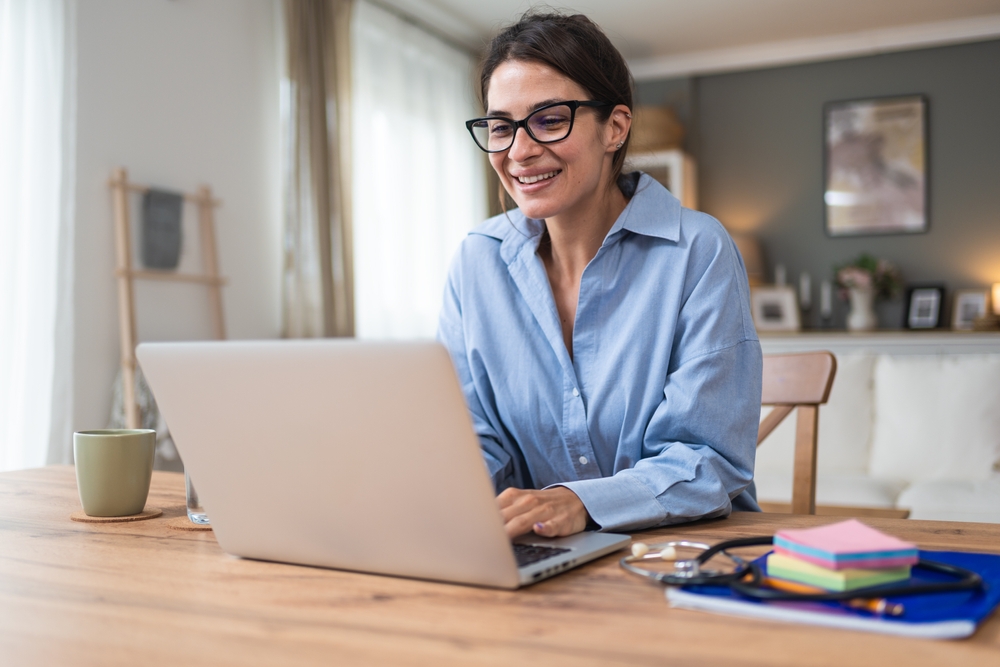 Clinical Professional Working from Home