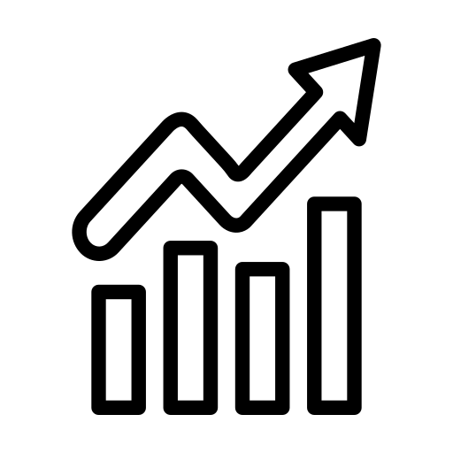 Icon representing positive return on investment with PICOM365 CVIS