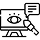 Radiology visualization icon showing advanced imaging and reporting