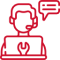 Icon representing technical and application support