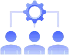 Icon representing seamless EHR and third-party system integrations