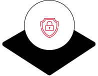 Icon representing encrypted end-to-end transfer of medical imaging studies